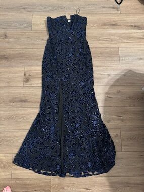 adri strapless panelled maxi dress black Shona Joy Adri Strapless Paneled Maxi Dress - Black